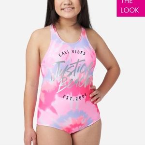 Justice Racerback One Piece Swim